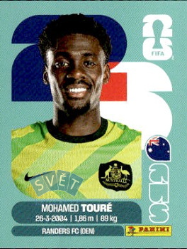 Mohamed Toure Australia samolepka Panini World Cup 2026 #AUS20
