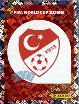 Emblem Turkey samolepka Panini World Cup 2026 #TUR1