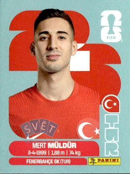Mert Muldur Turkey samolepka Panini World Cup 2026 #TUR3