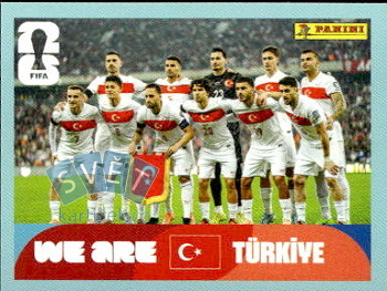 Team Photo Turkey samolepka Panini World Cup 2026 #TUR13