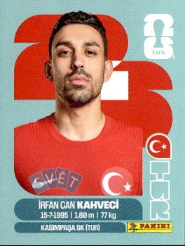 Irfan Can Kahveci Turkey samolepka Panini World Cup 2026 #TUR15