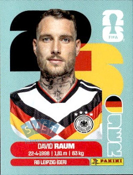 David Raum Germany samolepka Panini World Cup 2026 #GER4