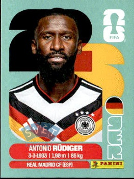 Antonio Rudiger Germany samolepka Panini World Cup 2026 #GER6