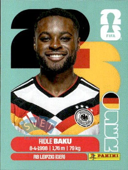 Ridle Baku Germany samolepka Panini World Cup 2026 #GER8