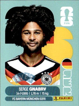 Serge Gnabry Germany samolepka Panini World Cup 2026 #GER16