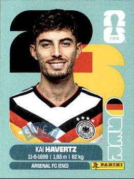 Kai Havertz Germany samolepka Panini World Cup 2026 #GER17