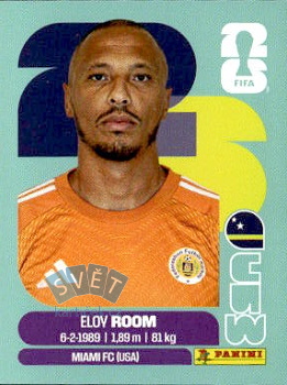 Eloy Room Curacao samolepka Panini World Cup 2026 #CUW2
