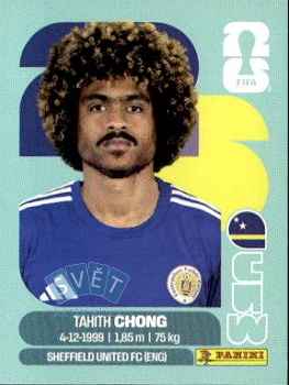 Tahith Chong Curacao samolepka Panini World Cup 2026 #CUW14