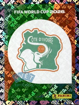 Emblem Cote D'Ivoire samolepka Panini World Cup 2026 #CIV1