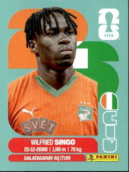 Wilfried Singo Cote D'Ivoire samolepka Panini World Cup 2026 #CIV4