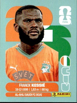 Franck Kessie Cote D'Ivoire samolepka Panini World Cup 2026 #CIV10