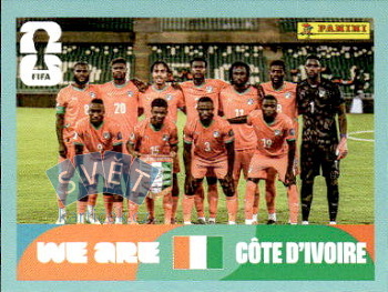 Team Photo Cote D'Ivoire samolepka Panini World Cup 2026 #CIV13