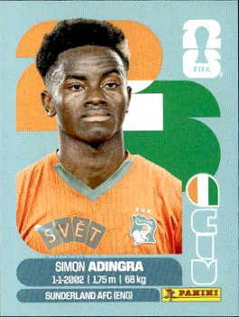 Simon Adingra Cote D'Ivoire samolepka Panini World Cup 2026 #CIV17