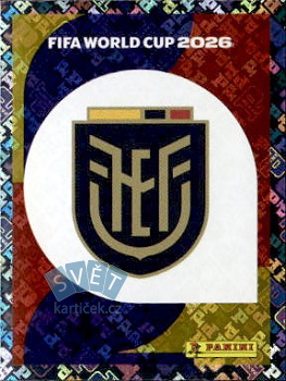 Emblem Ecuador samolepka Panini World Cup 2026 #ECU1