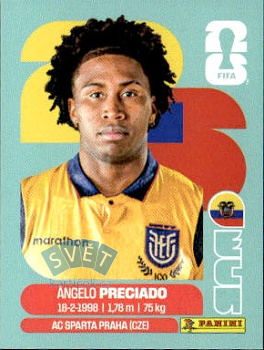 Angelo Preciado Ecuador samolepka Panini World Cup 2026 #ECU7