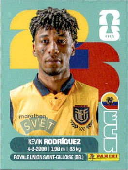 Kevin Rodriguez Ecuador samolepka Panini World Cup 2026 #ECU19