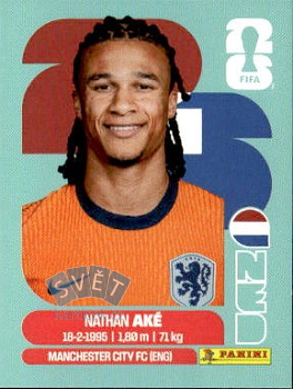 Nathan Ake Netherlands samolepka Panini World Cup 2026 #NED7