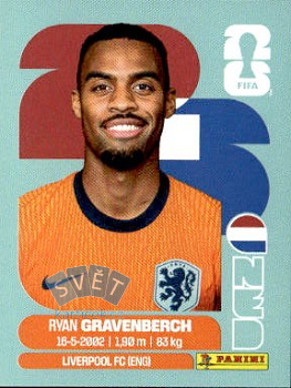 Ryan Gravenberch Netherlands samolepka Panini World Cup 2026 #NED11