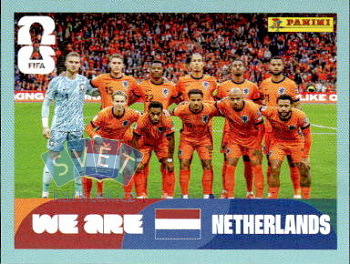 Team Photo Netherlands samolepka Panini World Cup 2026 #NED13