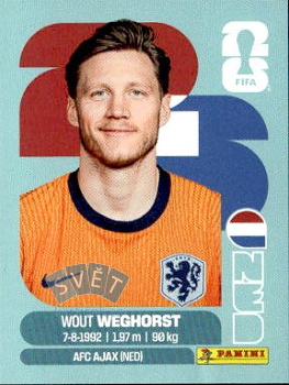 Wout Weghorst Netherlands samolepka Panini World Cup 2026 #NED19