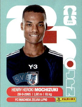 Henry Heroki Mochizuki Japan samolepka Panini World Cup 2026 #JPN3