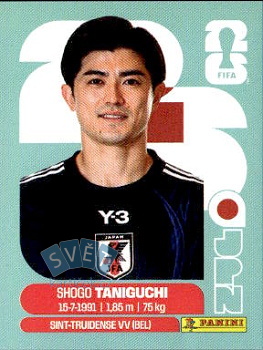Shogo Taniguchi Japan samolepka Panini World Cup 2026 #JPN6