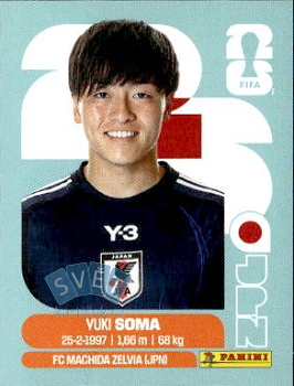 Yuki Soma Japan samolepka Panini World Cup 2026 #JPN9