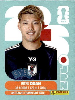 Ritsu Doan Japan samolepka Panini World Cup 2026 #JPN14