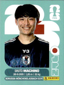 Shuto Machino Japan samolepka Panini World Cup 2026 #JPN17