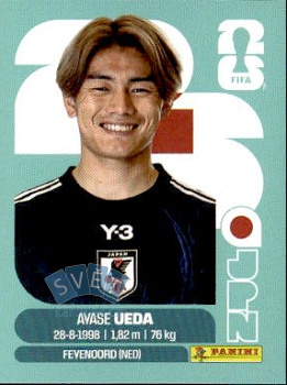 Ayase Ueda Japan samolepka Panini World Cup 2026 #JPN20