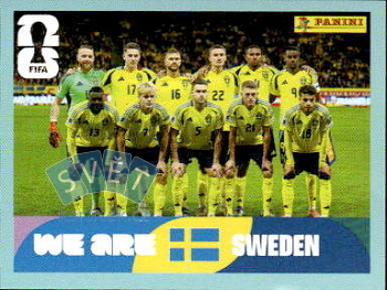 Team Photo Sweden samolepka Panini World Cup 2026 #SWE13