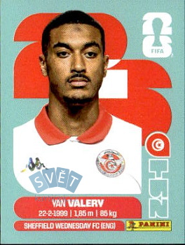 Yan Valery Tunisia samolepka Panini World Cup 2026 #TUN4