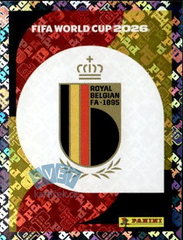 Emblem Belgium samolepka Panini World Cup 2026 #BEL1