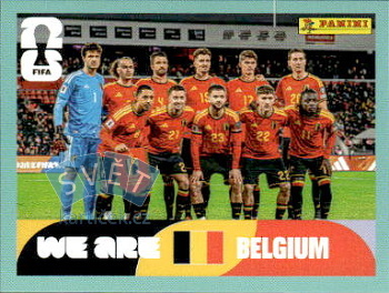 Team Photo Belgium samolepka Panini World Cup 2026 #BEL13