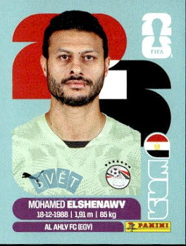 Mohamed El Shenawy Egypt samolepka Panini World Cup 2026 #EGY2
