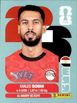 Khaled Sobhi Egypt samolepka Panini World Cup 2026 #EGY6
