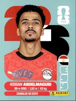 Hossam Abdelmaguid Egypt samolepka Panini World Cup 2026 #EGY8