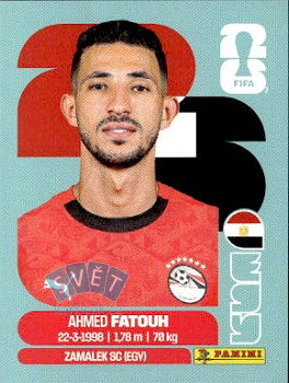 Ahmed Fatouh Egypt samolepka Panini World Cup 2026 #EGY9