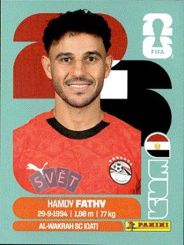Hamdy Fathy Egypt samolepka Panini World Cup 2026 #EGY12