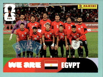 Team Photo Egypt samolepka Panini World Cup 2026 #EGY13