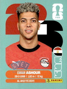 Emam Ashour Egypt samolepka Panini World Cup 2026 #EGY15