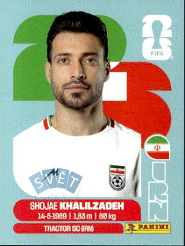 Shojae Khalilzadeh Iran samolepka Panini World Cup 2026 #IRN6