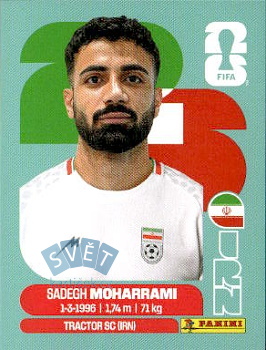 Sadegh Moharrami Iran samolepka Panini World Cup 2026 #IRN9