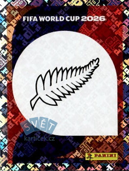 Emblem New Zealand samolepka Panini World Cup 2026 #NZL1