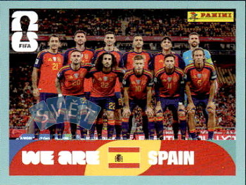 Team Photo Spain samolepka Panini World Cup 2026 #ESP13