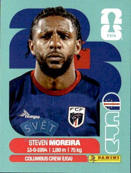 Steven Moreira Cape Verde samolepka Panini World Cup 2026 #CPV6