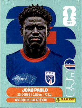 Joao Paulo Cape Verde samolepka Panini World Cup 2026 #CPV8