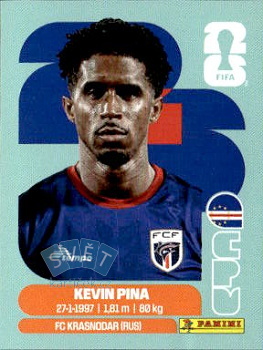 Kevin Pina Cape Verde samolepka Panini World Cup 2026 #CPV10