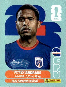 Patrick Andrade Cape Verde samolepka Panini World Cup 2026 #CPV11