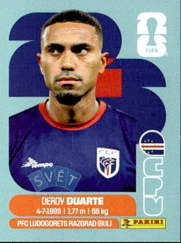 Deroy Duarte Cape Verde samolepka Panini World Cup 2026 #CPV14